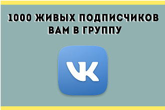 1000 живых участников в группу Вк, Вконтакте без ботов и прочих