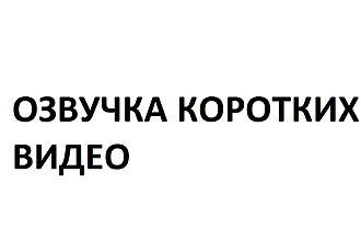 Озвучка коротких видео