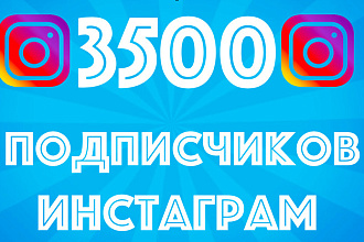 Добавлю 3500 подписчиков в Инстаграм