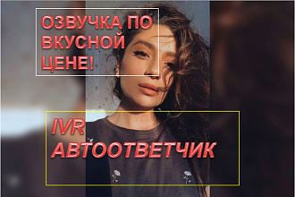 Сделаю голосовое приветствие, автоответчик, IVR