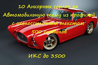 10 Анкорных ссылок с Форумов автомобильной тематики