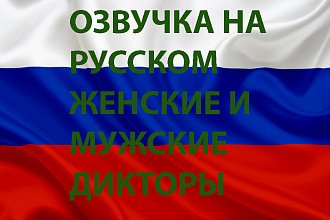 Озвучка текстов на русском