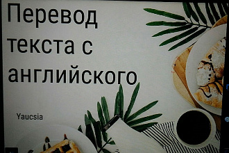 Переведу текст на любую тему с английского на русский