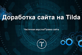 Провожу частичную верстку или правки по сайту на Tilda