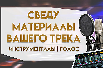 Сведу материалы вашего трека, инструменталы, голос