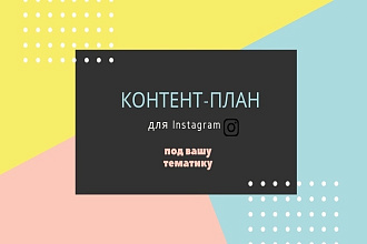 Контент-план на 2 недели для Instagram под вашу тематику