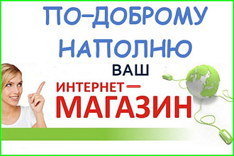 Размещу 120 товаров в интернет-магазине