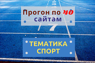 Прогон по сайтам 40 статей на тему спорт