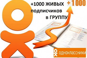 Добавлю 1000 живых подписчиков в Вашу группу