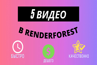 Видео в renderforest