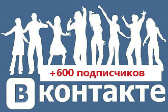 +600 подписчиков VK за 1 услуга. Выгодное предложение