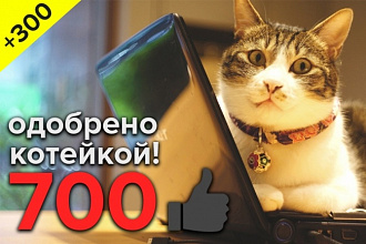 YouTube 700 лайков + бонус до 300 на Ваши видео