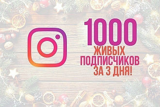 1000 Живых подписчиков на профиль в Instagram. Гарантия. Офферы