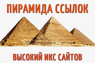 Пирамида ссылок двух уровней, сайты с высоким ИКС