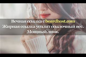 Трастовая ссылка с крутого сайта boardhost.com