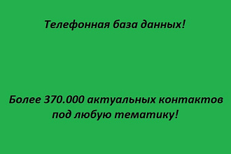Соберу целевую базу номеров телефонов используя открытые источники