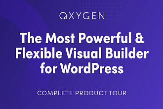 Oxygen Builder Визуальный конструктор сайтов