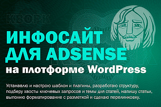 Контент-проект на WordPress для заработка на рекламе