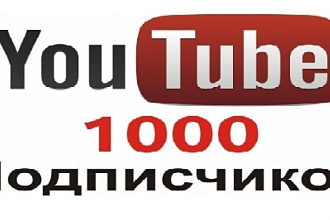 1000 подписчиков Youtube
