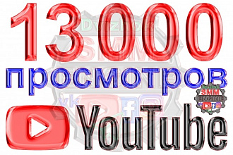 13000 просмотров Youtube - до 30 секунд
