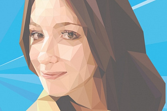 Портрет в стиле Low Poly