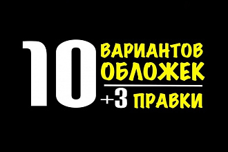 Сделаю 10 вариантов обложки на книгу + правки