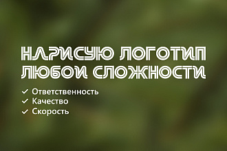Создам логотип любой сложности по вашим требованиям
