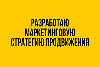 Разработаю маркетинговую стратегию продвижения вашего бизнеса