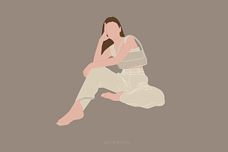 Нарисую арт в таком стиле