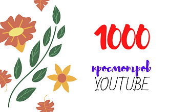 1000 реальных просмотров youtube с гарантией