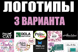 Разработаю логотип в 3 вариантах