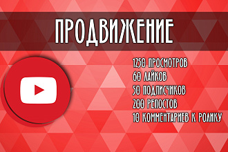 Комплексное продвижение на YouTube. Просмотры, лайки, подписки