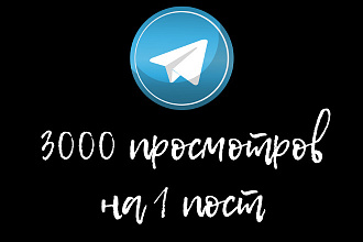 Обеспечу 3000 просмотров вашего поста