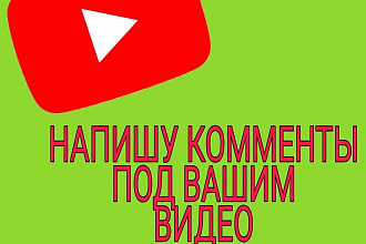 Напишу 50 осмысленных комментариев под Вашим видео Youtube