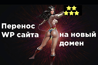 Быстро перенесу WordPress сайт на новый домен