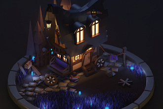 3D Модель или сцена в стиле Low Poly