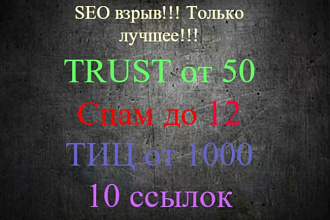 Трастовые незаспамленные ссылки, с тиц от 1000. Ручное размещение