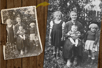 Делаю фоторетушь, восстановление, цветокоррекцию фото