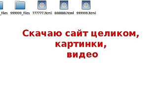Скачаю сайт целиком в html