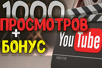 1000 просмотров видео на YouTube