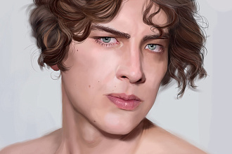 Нарисую портрет по фото в Paint Tool Sai