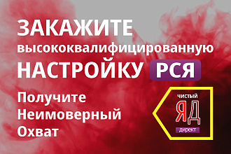 Высококвалифицированная настройка рекламы в РСЯ Яндекс Директа
