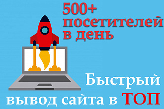 500+ посетителей в день на Ваш сайт в течение месяца