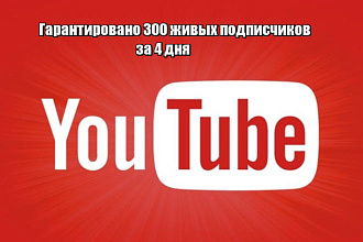 300 подписчиков на YouTube канал