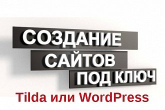 Разработка адаптивного сайта на WordPress или Tilda