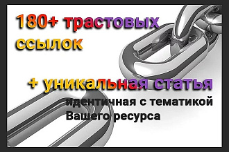 180 ссылок с тематическим текстом. Ручное размещение