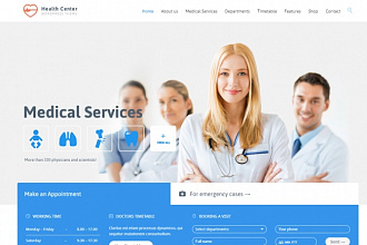 Wordpress медицинский шаблон -Health Medical Care 18
