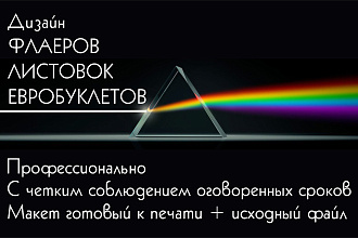 Создание макета флаера, листовки