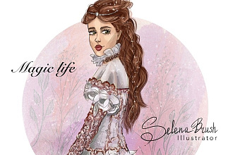 Нарисую иллюстрации в стиле fashion и lifestyle
