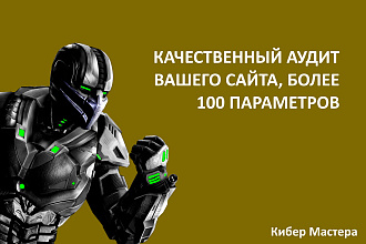 Качественный аудит вашего сайта, более 100 параметров